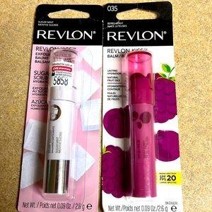 Revlon KISS Balm and exfoliating balm